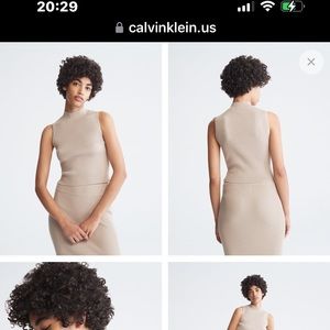 NWT Calvin Klein skirt & top set